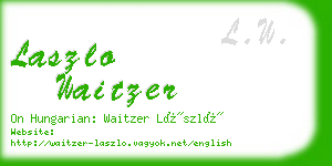 laszlo waitzer business card